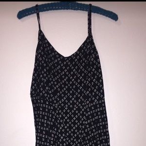 Black and white short summer dress
